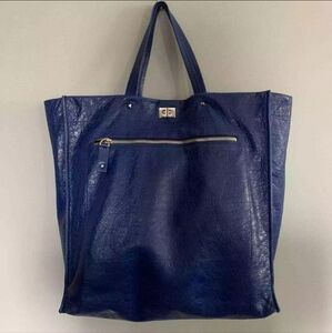 VALENTINO Blue Leather Tote